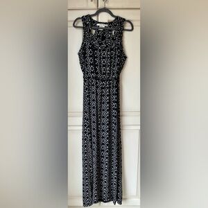 Studio M Black and White Strapless Maxi Dress. Large.